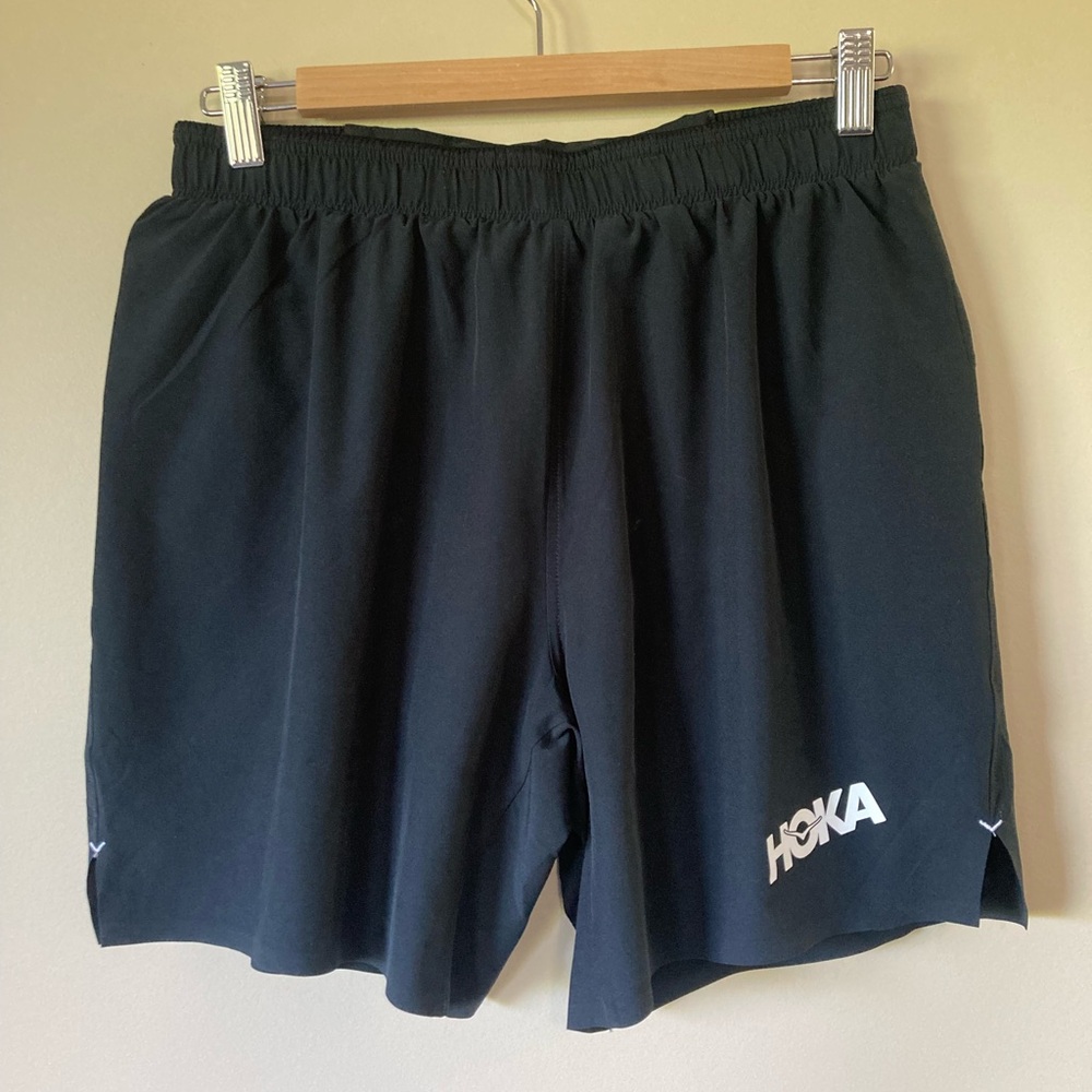 Hoka One One Men's Black Athletic Shorts